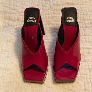 Jeffrey Campbell “Scene” Red Patent Heels